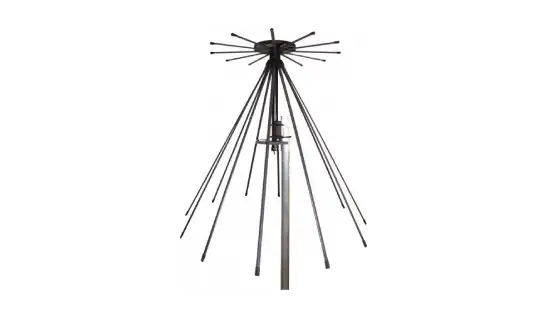 Broadband VHF/UHF Surveillance Discone Antenna 100-512MHz